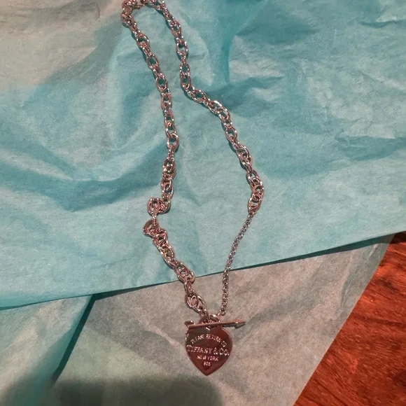 Tiffany & Co. Silver Heart Tag Necklace - Picture 5 of 8